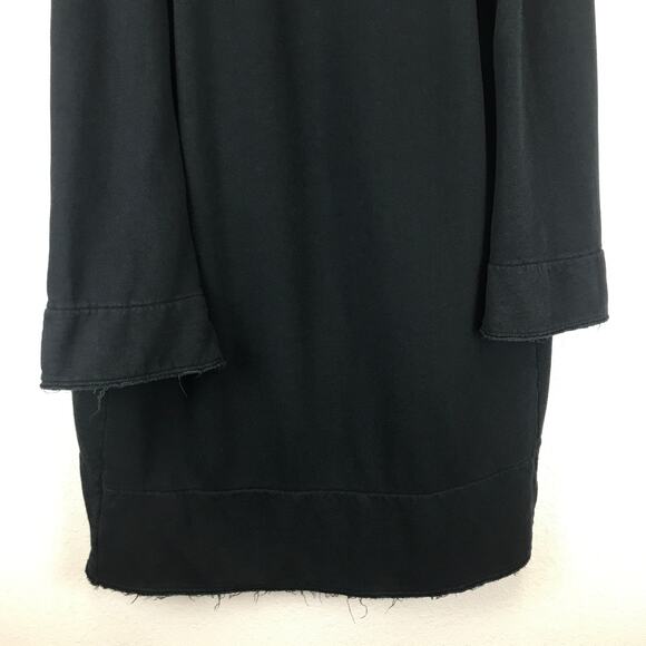 Bryn Walker Wrap Coat Bamboo Blend Shawl Collar Oversized Lagenlook Jacket Black - Picture 7 of 15